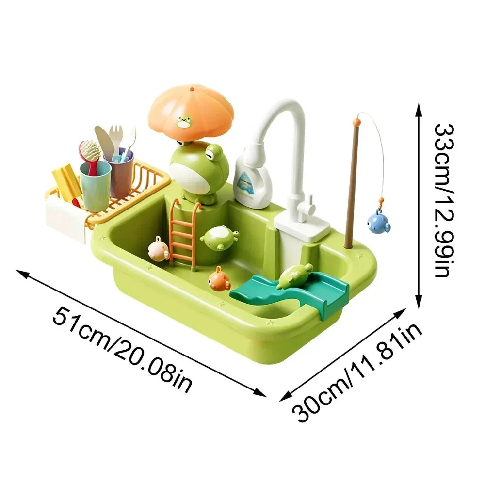 Kids Water Play Table with Pump Outdoor Sensory Activity Set