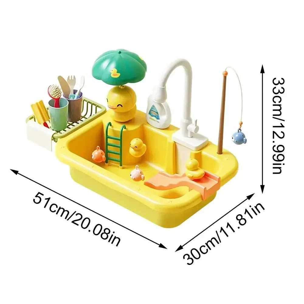 Kids Water Play Table with Pump Outdoor Sensory Activity Set