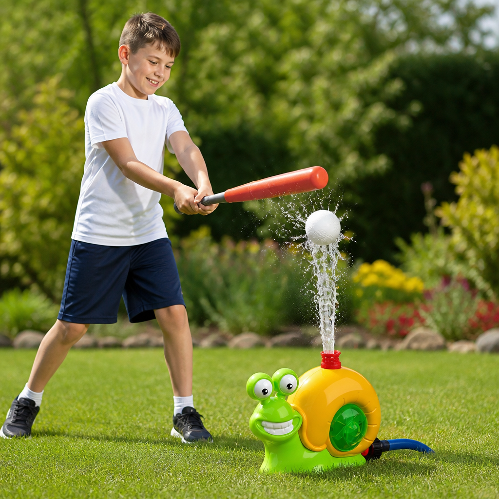 Kids Water Sprinkler Toy 360 Degree Rotating Outdoor Summer Play