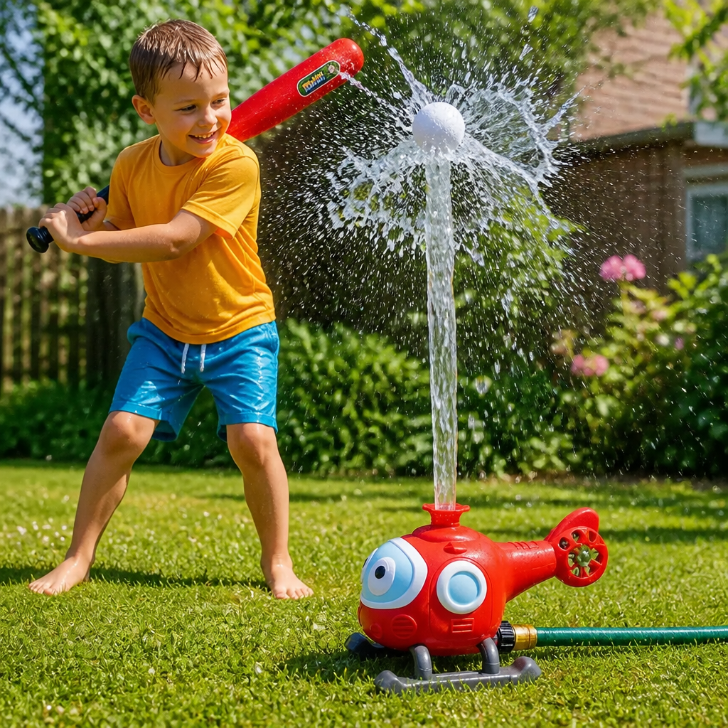 Kids Water Sprinkler Toy 360 Degree Rotating Outdoor Summer Play
