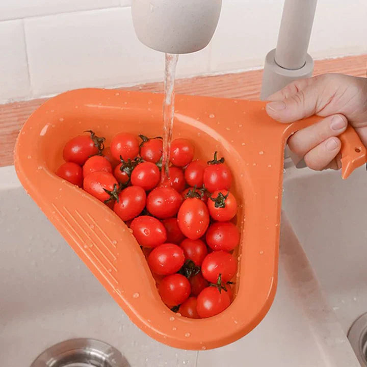 Kitchen Sink Strainer Basket Vegetable Fruit Washing Organizer