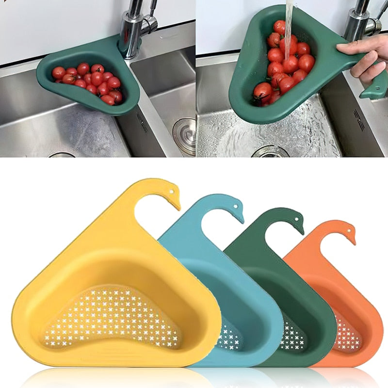 Kitchen Sink Strainer Basket Vegetable Fruit Washing Organizer