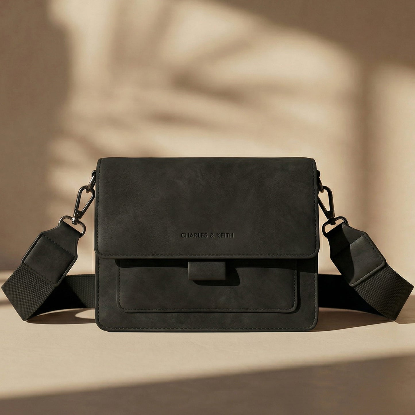 Kristel Crossbody Bag with Flip Closure and Adjustable Strap