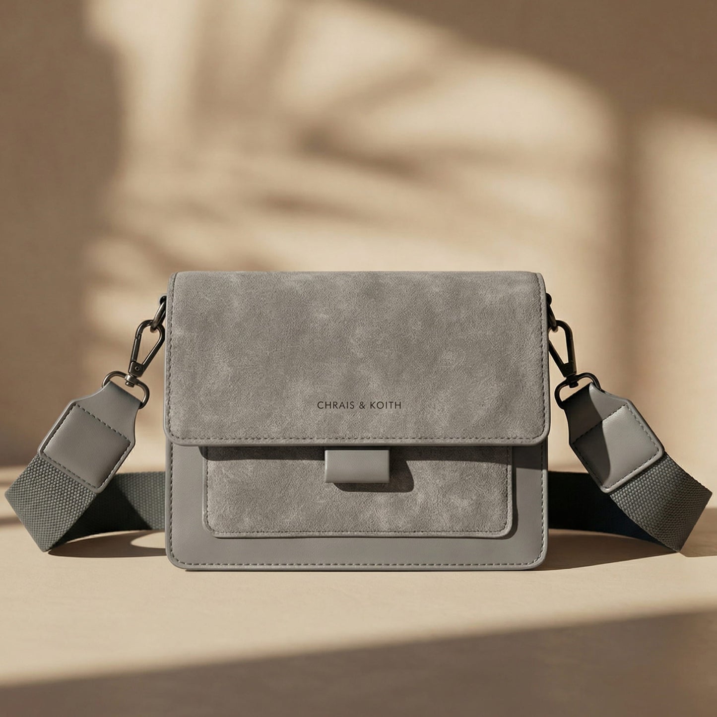 Kristel Crossbody Bag with Flip Closure and Adjustable Strap