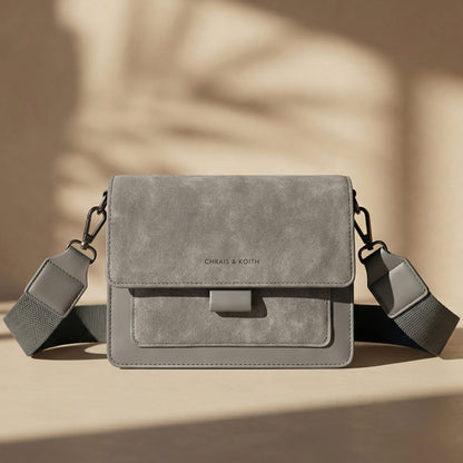 Kristel Crossbody Bag with Flip Closure and Adjustable Strap