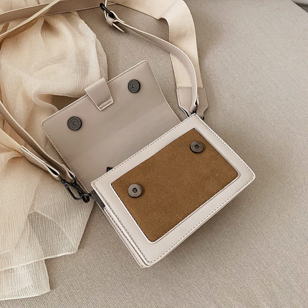 Kristel Crossbody Bag with Flip Closure and Adjustable Strap