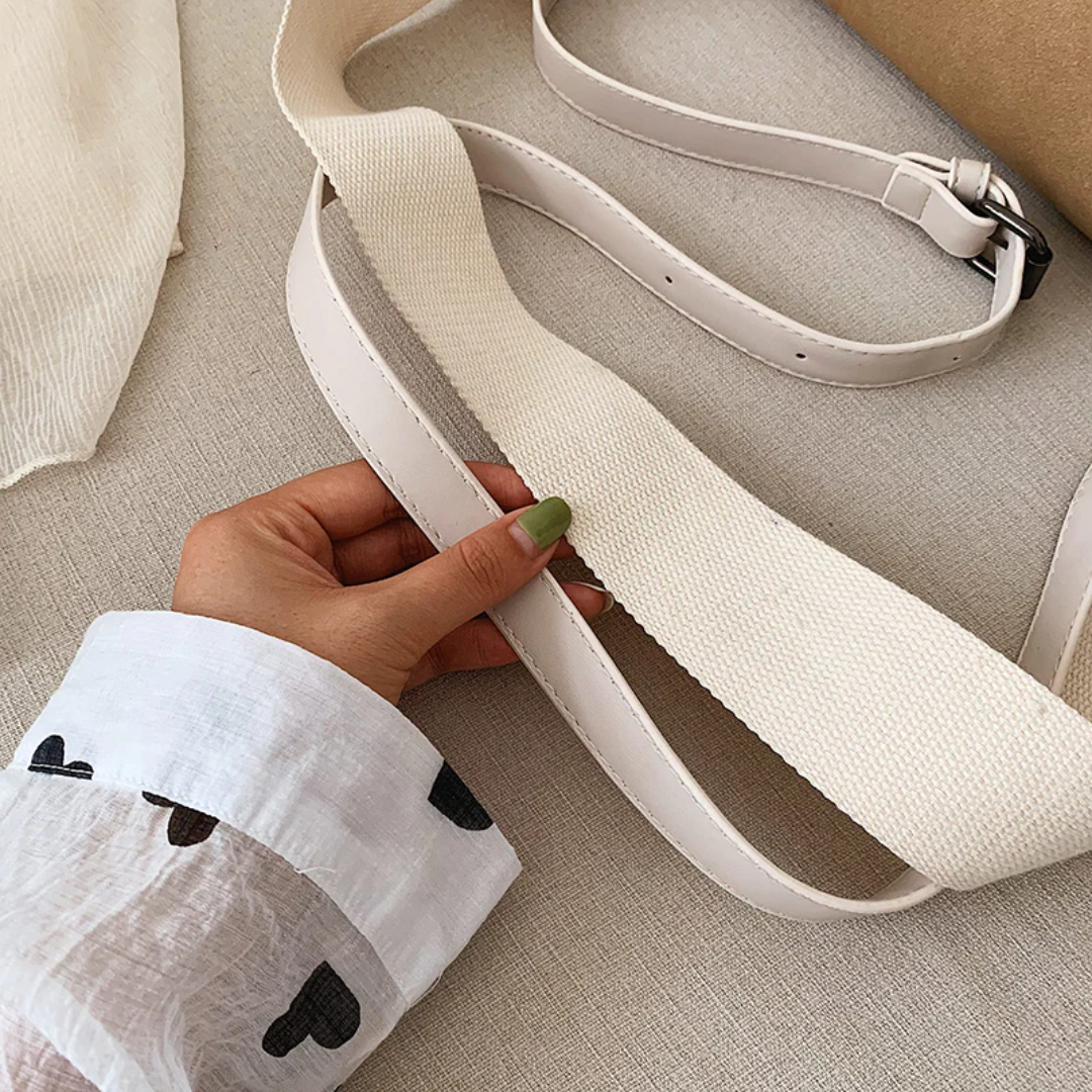 Kristel Crossbody Bag with Flip Closure and Adjustable Strap