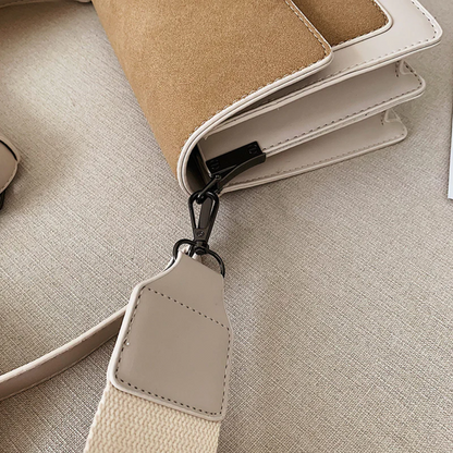 Kristel Crossbody Bag with Flip Closure and Adjustable Strap