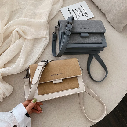 Kristel Crossbody Bag with Flip Closure and Adjustable Strap
