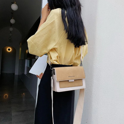 Kristel Crossbody Bag with Flip Closure and Adjustable Strap