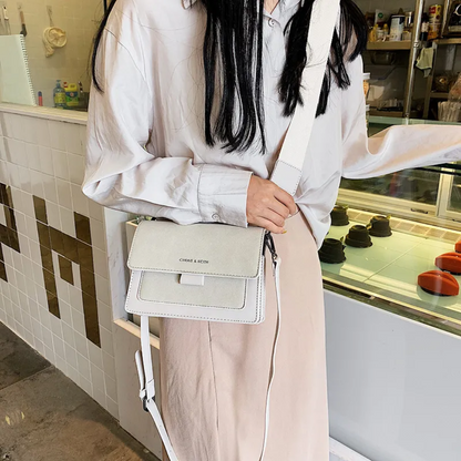 Kristel Crossbody Bag with Flip Closure and Adjustable Strap