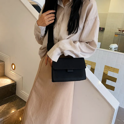 Kristel Crossbody Bag with Flip Closure and Adjustable Strap