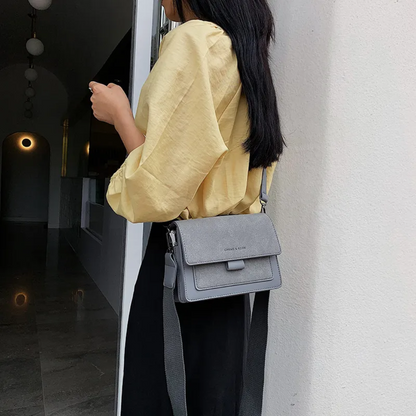 Kristel Crossbody Bag with Flip Closure and Adjustable Strap
