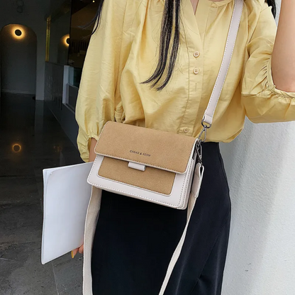 Kristel Crossbody Bag with Flip Closure and Adjustable Strap