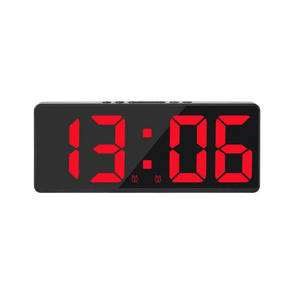 LED Alarm Clock Temperature Calendar Sound Control Bedside Clock