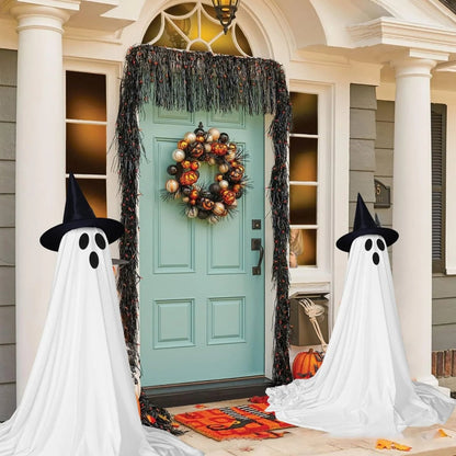 LED Ghost Halloween Decoration Motion Sound Effects Outdoor Yard Display