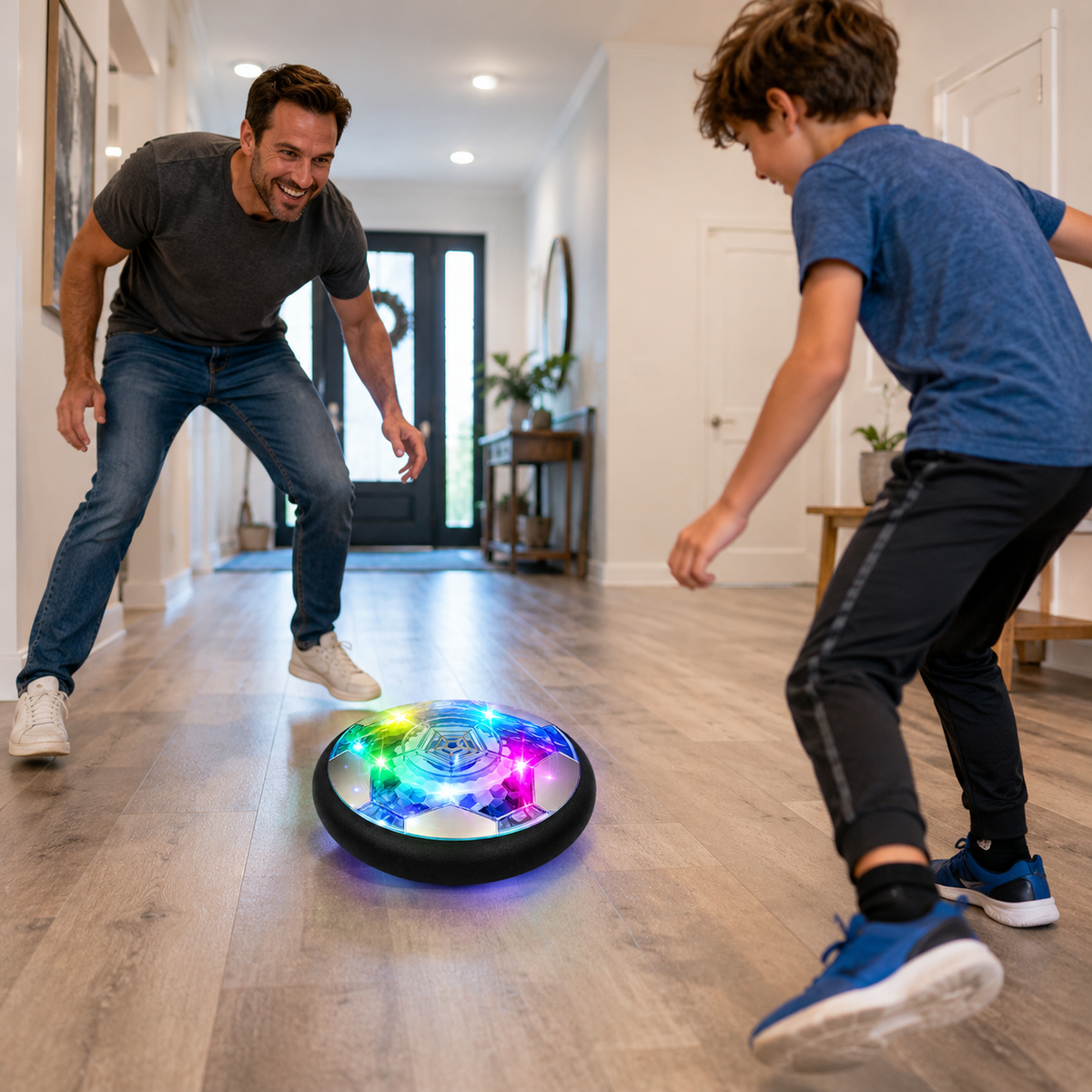 LED Hover Soccer Ball with Rechargeable Battery for Indoor Play