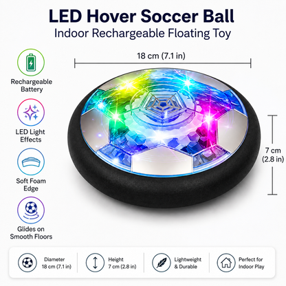 LED Hover Soccer Ball with Rechargeable Battery for Indoor Play