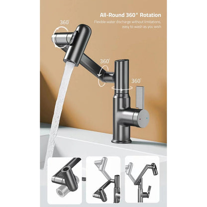 LED Kitchen Faucet 360 Swivel Tap Temperature Display Sink Mixer