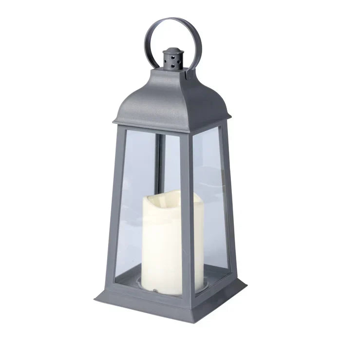 LED Lantern Set of 2 Decorative Outdoor Candle-Style Lighting