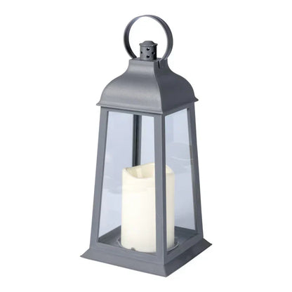 LED Lantern Set of 2 Decorative Outdoor Candle-Style Lighting