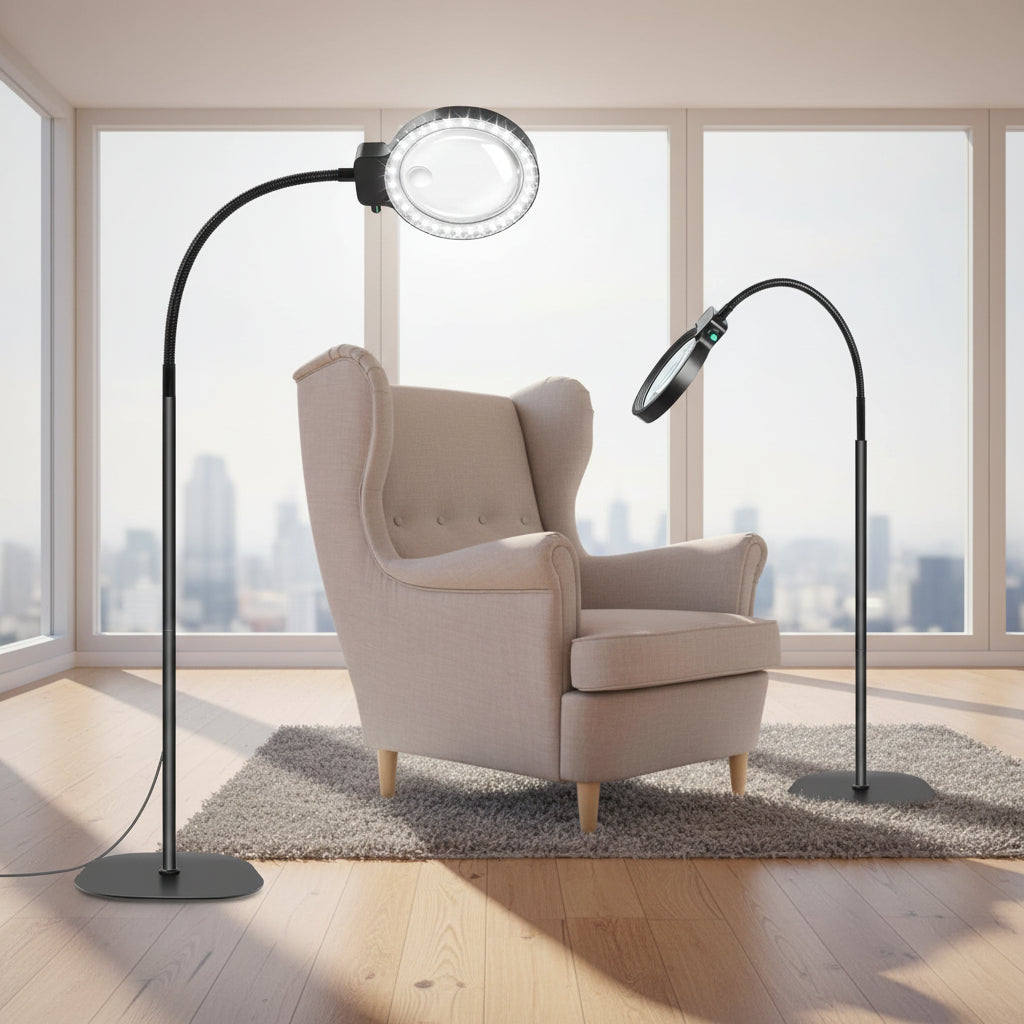 LED Magnifying Desk Lamp 10X 30X Reading Light