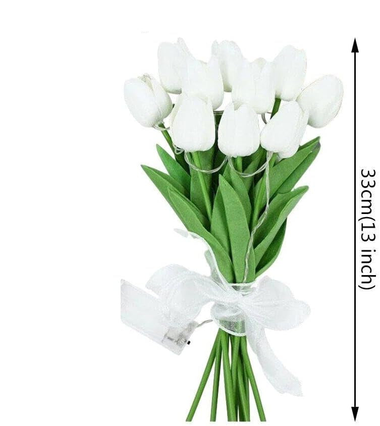LED Tulip Flower Night Lamp Decorative Portable Table Light