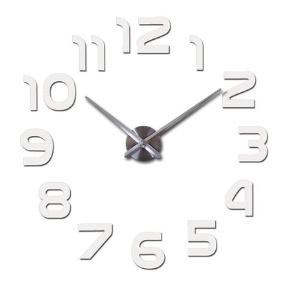 Large Acrylic 3D Wall Clock Modern Decorative Timepiece