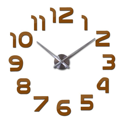 Large Acrylic 3D Wall Clock Modern Decorative Timepiece