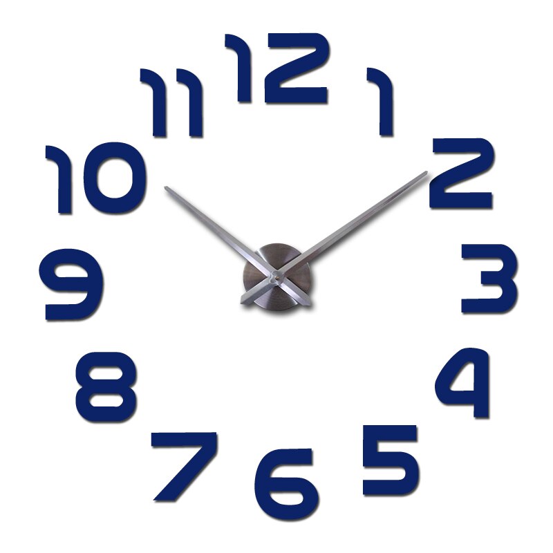 Large Acrylic 3D Wall Clock Modern Decorative Timepiece