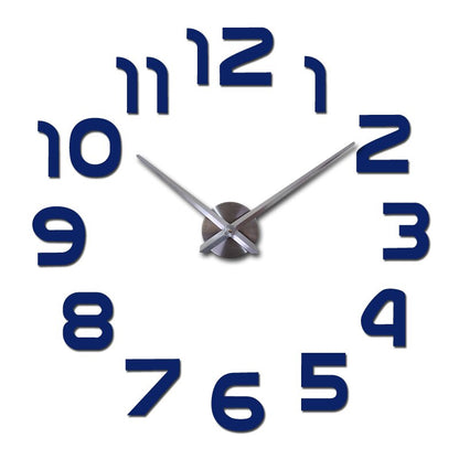 Large Acrylic 3D Wall Clock Modern Decorative Timepiece