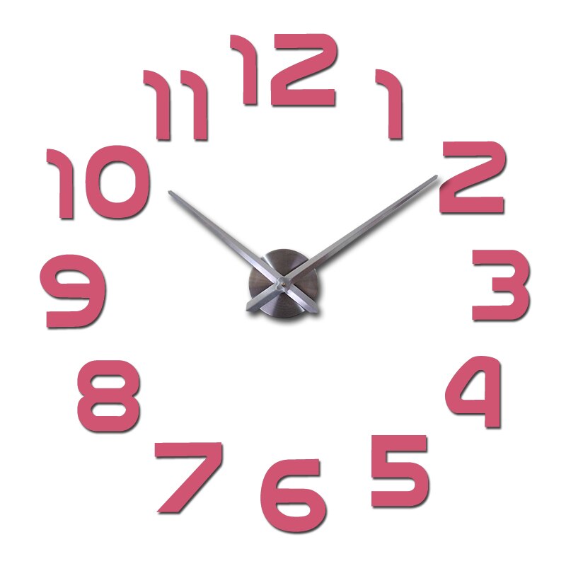 Large Acrylic 3D Wall Clock Modern Decorative Timepiece