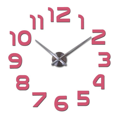Large Acrylic 3D Wall Clock Modern Decorative Timepiece
