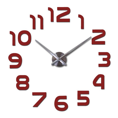 Large Acrylic 3D Wall Clock Modern Decorative Timepiece