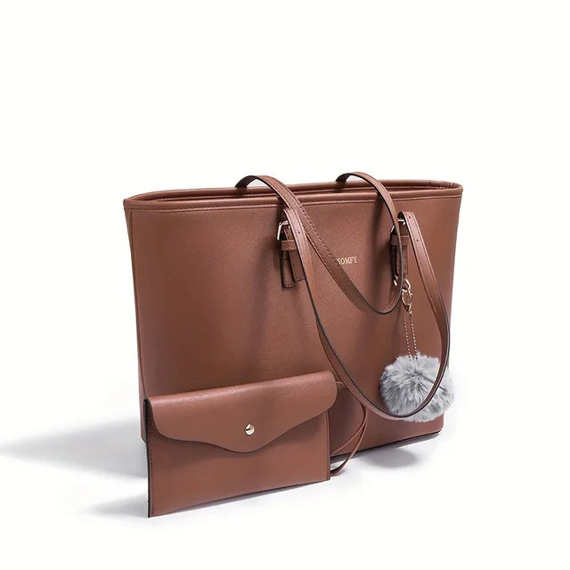 Large Capacity Elegant Shoulder Handbag