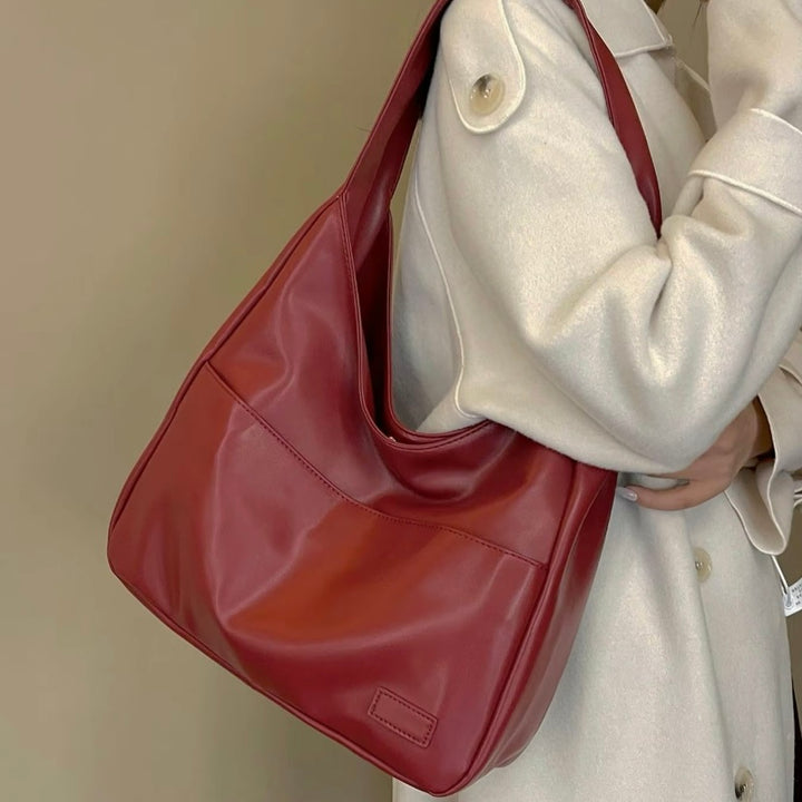Large Capacity Hobo Shoulder Bag Everyday Handbag
