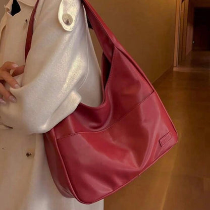 Large Capacity Hobo Shoulder Bag Everyday Handbag