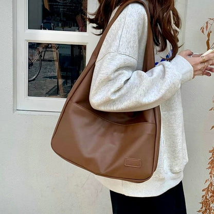 Large Capacity Hobo Shoulder Bag Everyday Handbag