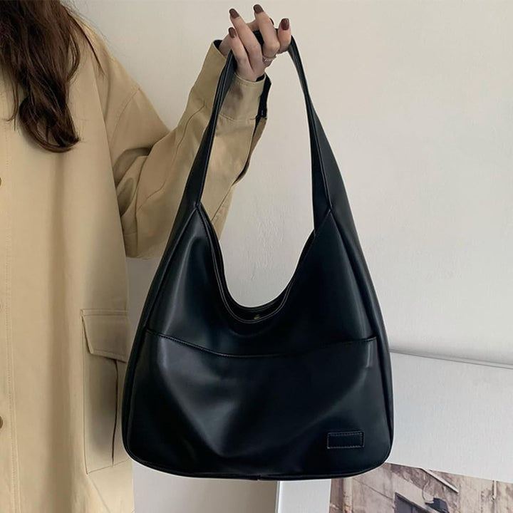 Large Capacity Hobo Shoulder Bag Everyday Handbag