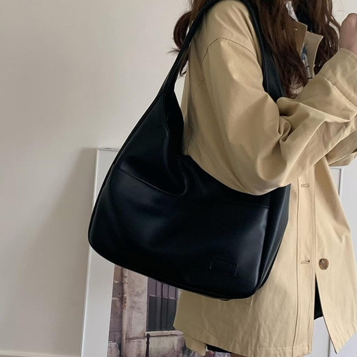 Large Capacity Hobo Shoulder Bag Everyday Handbag