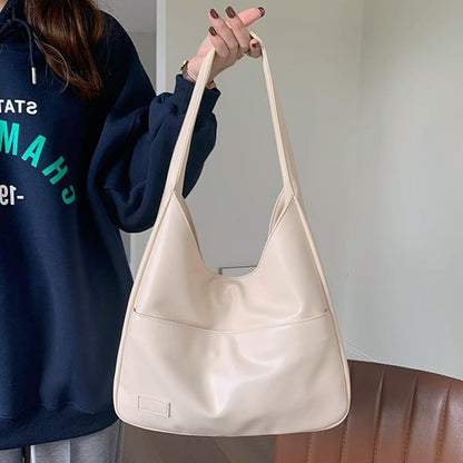 Large Capacity Hobo Shoulder Bag Everyday Handbag