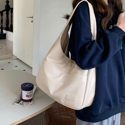 Large Capacity Hobo Shoulder Bag Everyday Handbag