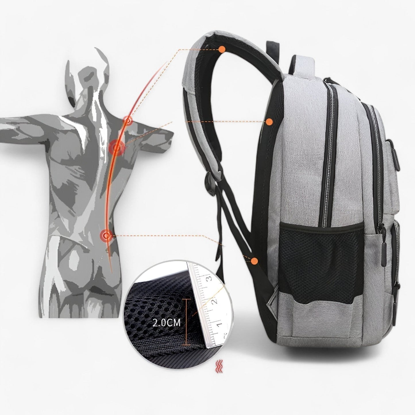 Large Capacity Laptop Backpack Student Travel School Bag