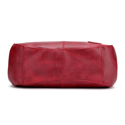 Large Capacity Leather Shoulder Bag for Everyday Essentials