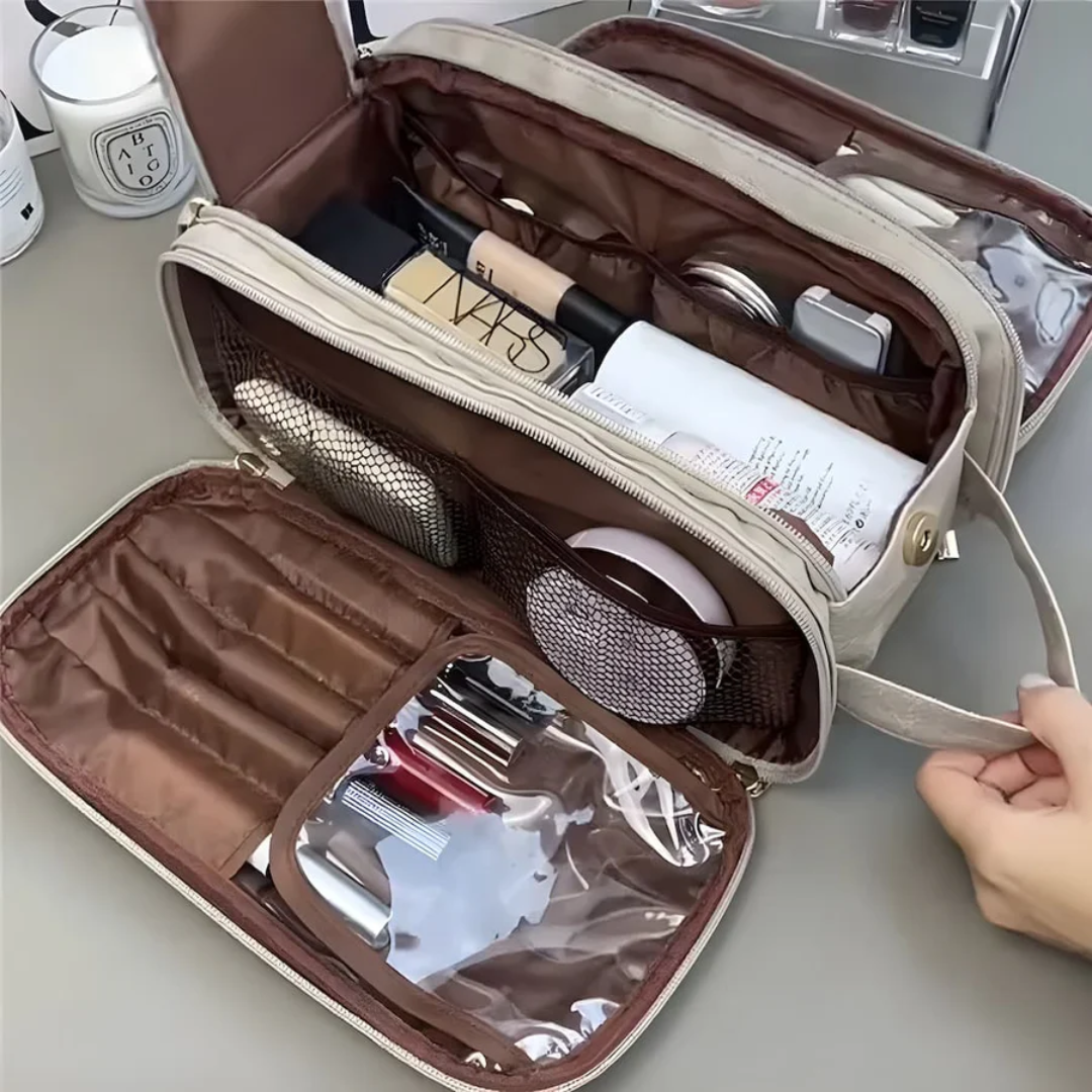 Large Capacity Makeup Organizer Travel Cosmetic Bag Waterproof Beauty Storage Case