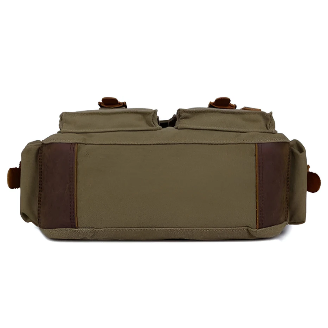 Large Capacity Mens Canvas Crossbody Bag Durable Shoulder Messenger Bag For Travel And Daily Use