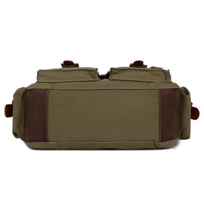 Large Capacity Mens Canvas Crossbody Bag Durable Shoulder Messenger Bag For Travel And Daily Use