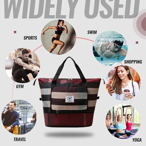 Large Capacity Waterproof Travel Bag Foldable Shoulder Duffel