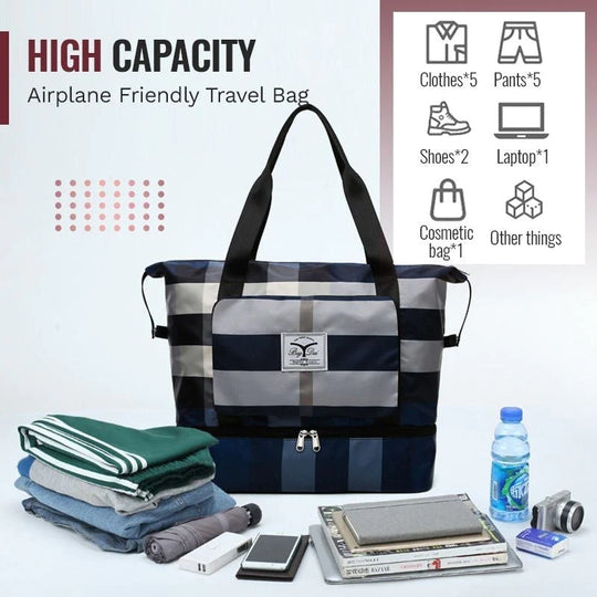Large Capacity Waterproof Travel Bag Foldable Shoulder Duffel
