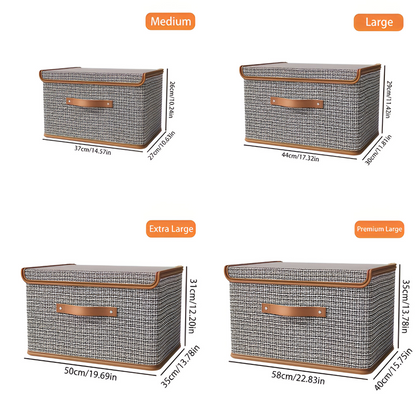 Large Fabric Storage Box Foldable Closet Organizer Bin